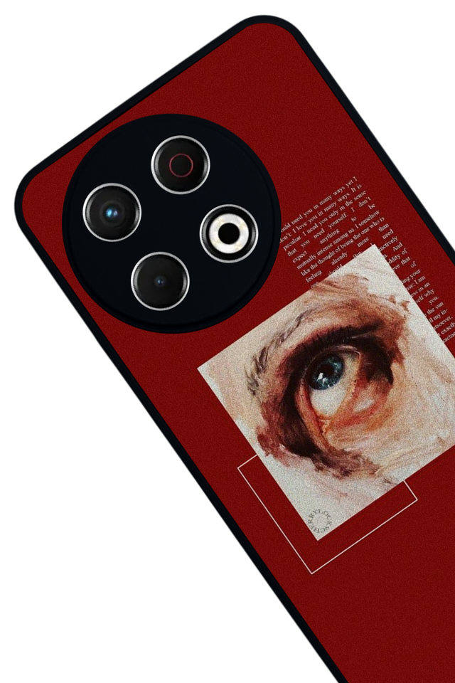 Tecno Spark 30 Pro Uyumlu Kirmizi Tasarımlı Glossy Premium Kılıf