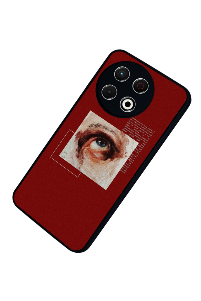 Tecno Spark 30 Pro Uyumlu Kirmizi Tasarımlı Glossy Premium Kılıf