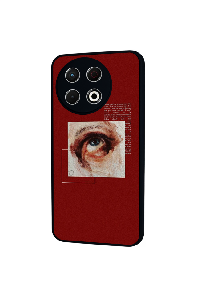 Tecno Spark 30 Pro Uyumlu Kirmizi Tasarımlı Glossy Premium Kılıf