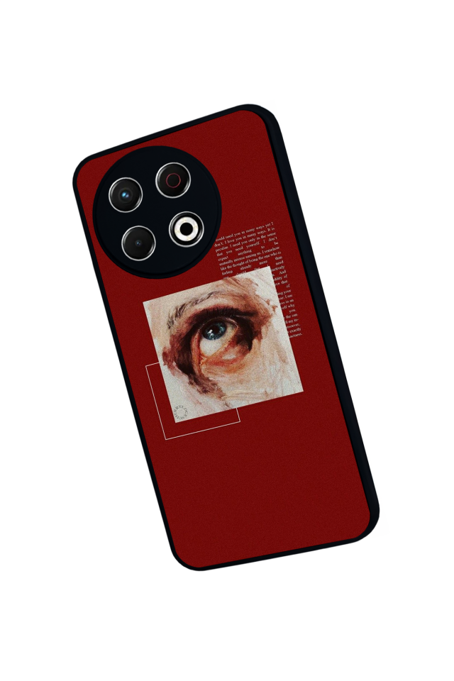 Tecno Spark 30 Pro Uyumlu Kirmizi Tasarımlı Glossy Premium Kılıf