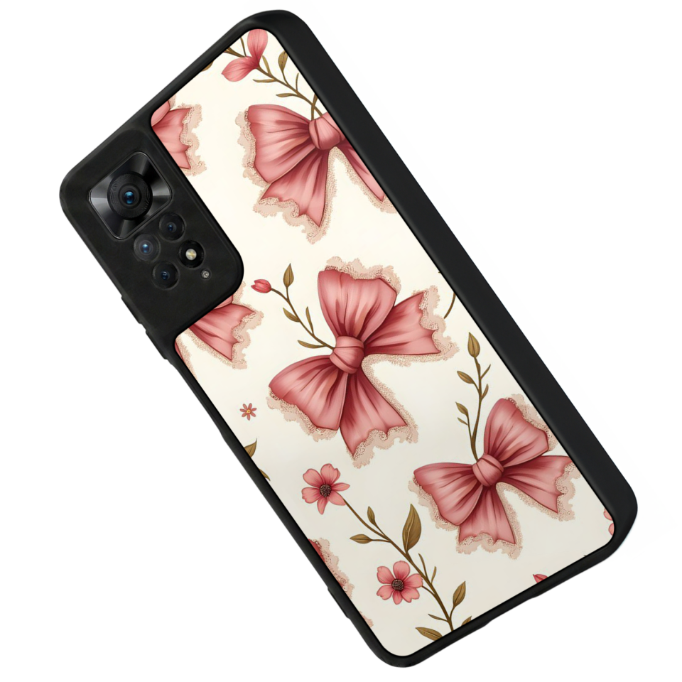 Xiaomi Redmi Note 11 Pro Uyumlu Kurdele Tasarımlı Glossy Premium Kılıf