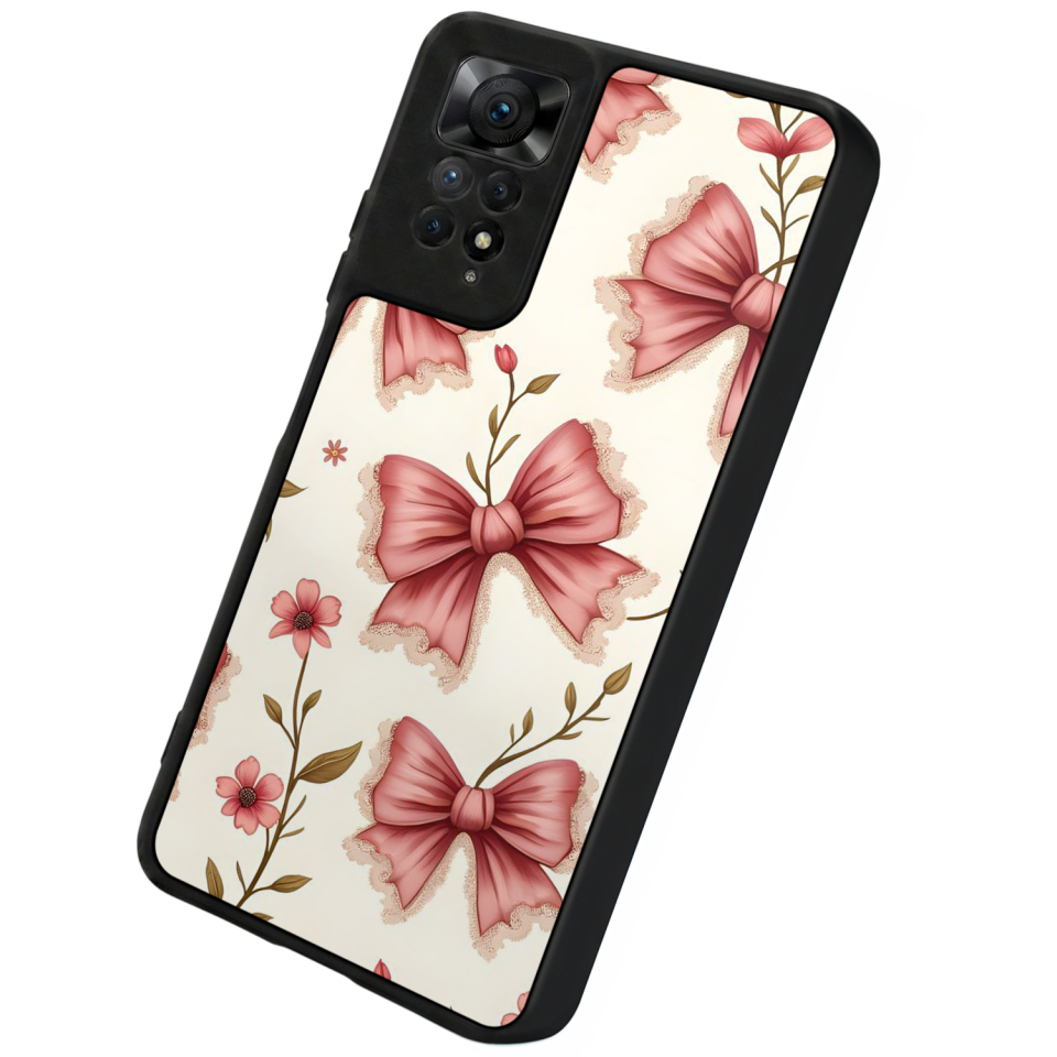 Xiaomi Redmi Note 11 Pro Uyumlu Kurdele Tasarımlı Glossy Premium Kılıf