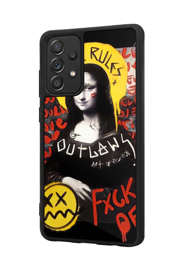 Samsung Galaxy A72 Uyumlu Monalisa Tasarımlı Glossy Premium Kılıf