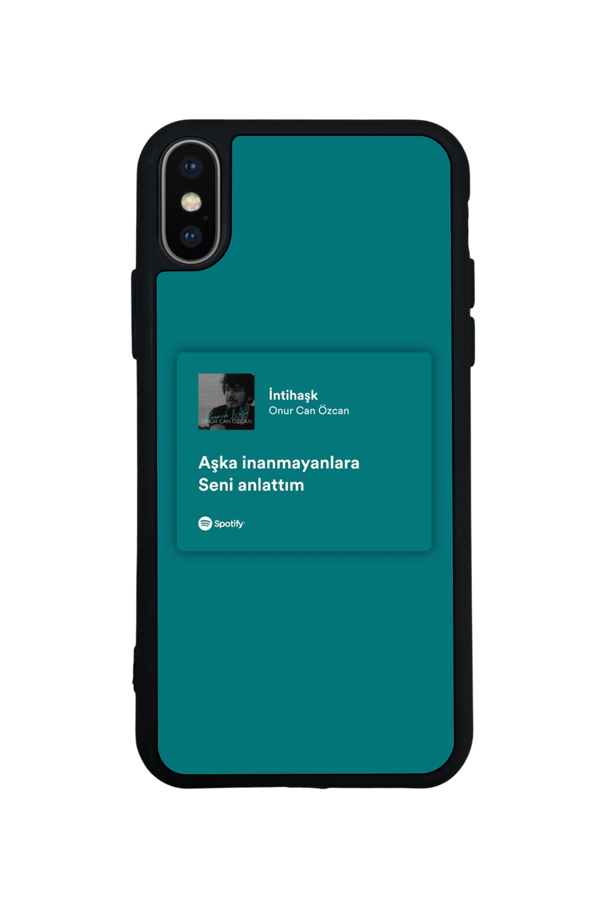 iPhone X/ XS Uyumlu Sarki Sozleri Tasarımlı Glossy Premium Kılıf