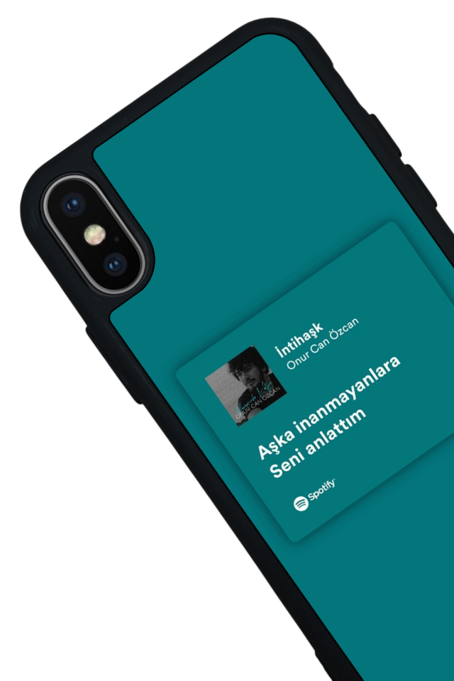 iPhone X/ XS Uyumlu Sarki Sozleri Tasarımlı Glossy Premium Kılıf