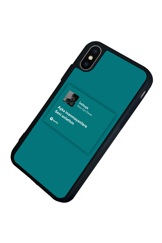 iPhone X/ XS Uyumlu Sarki Sozleri Tasarımlı Glossy Premium Kılıf