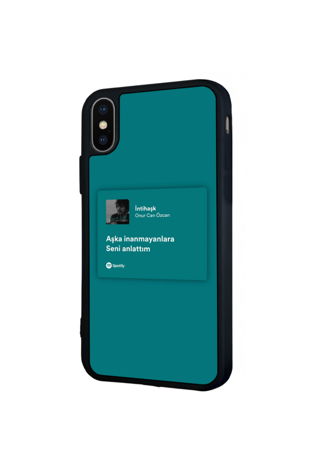 iPhone X/ XS Uyumlu Sarki Sozleri Tasarımlı Glossy Premium Kılıf
