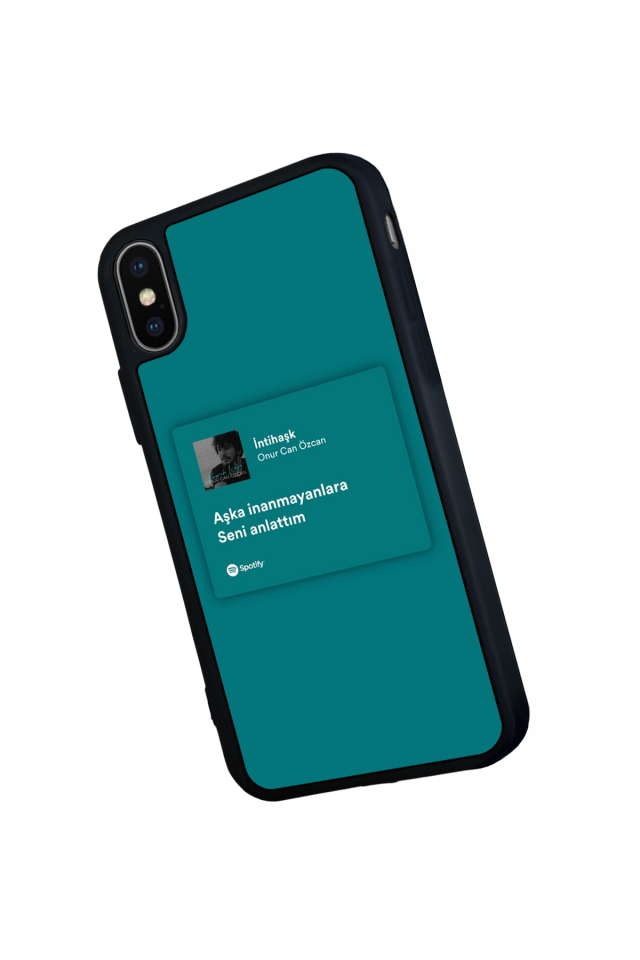 iPhone X/ XS Uyumlu Sarki Sozleri Tasarımlı Glossy Premium Kılıf