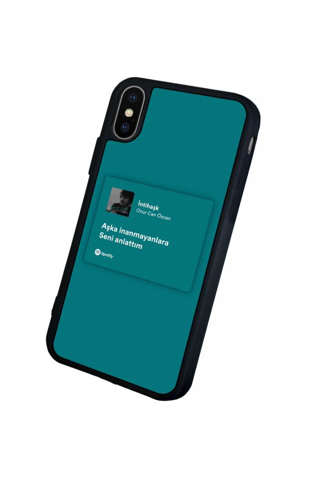 iPhone X/ XS Uyumlu Sarki Sozleri Tasarımlı Glossy Premium Kılıf