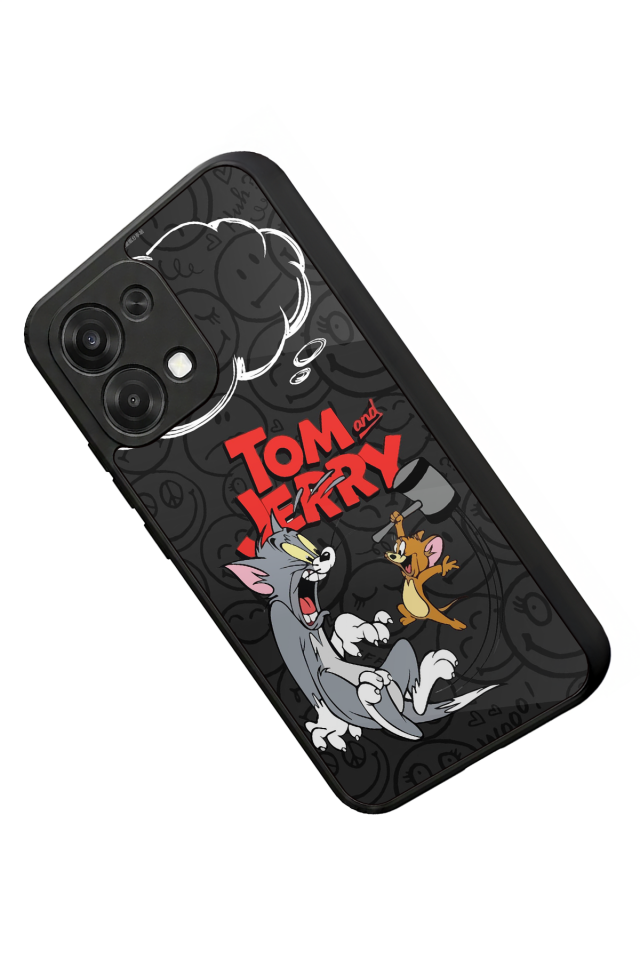 Oppo A6 Pro Uyumlu Tom And Jerry Tasarımlı Glossy Premium Kılıf
