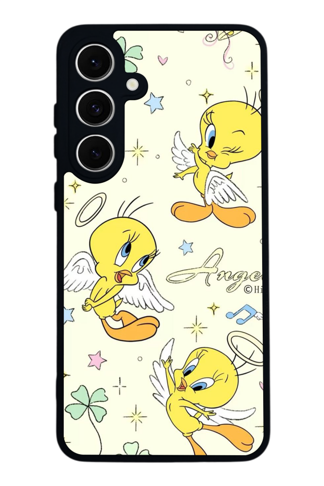 Samsung Galaxy S24 FE Uyumlu Tweety Tasarımlı Glossy Premium Kılıf