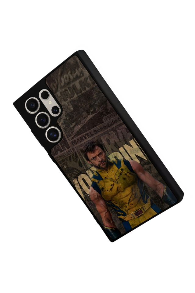 Samsung Galaxy S22 Ultra Uyumlu Wolverine Tasarımlı Glossy Premium Kılıf