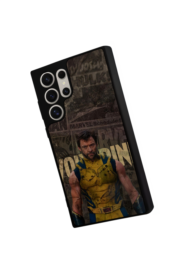 Samsung Galaxy S22 Ultra Uyumlu Wolverine Tasarımlı Glossy Premium Kılıf