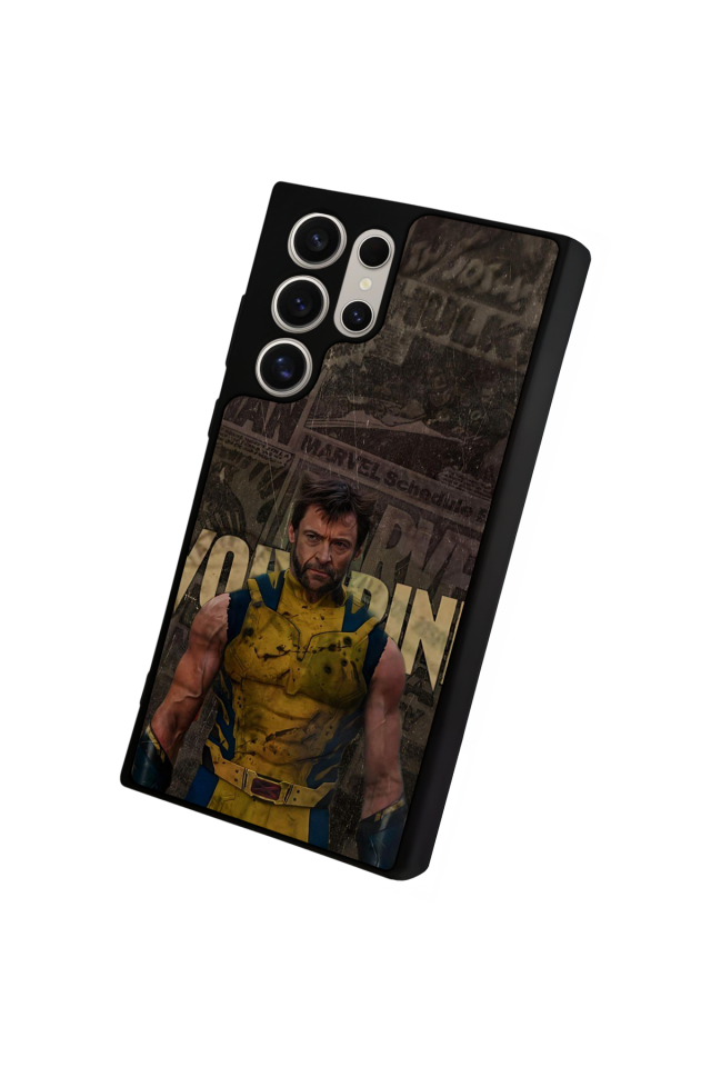 Samsung Galaxy S22 Ultra Uyumlu Wolverine Tasarımlı Glossy Premium Kılıf