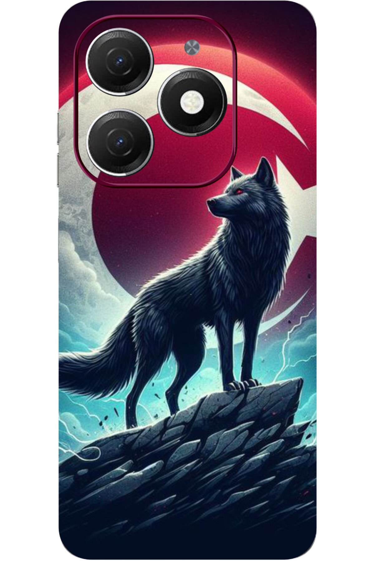 Realme C63 Uyumlu Kamera Korumalı HD Tam Kaplama Baskılı Kılıf