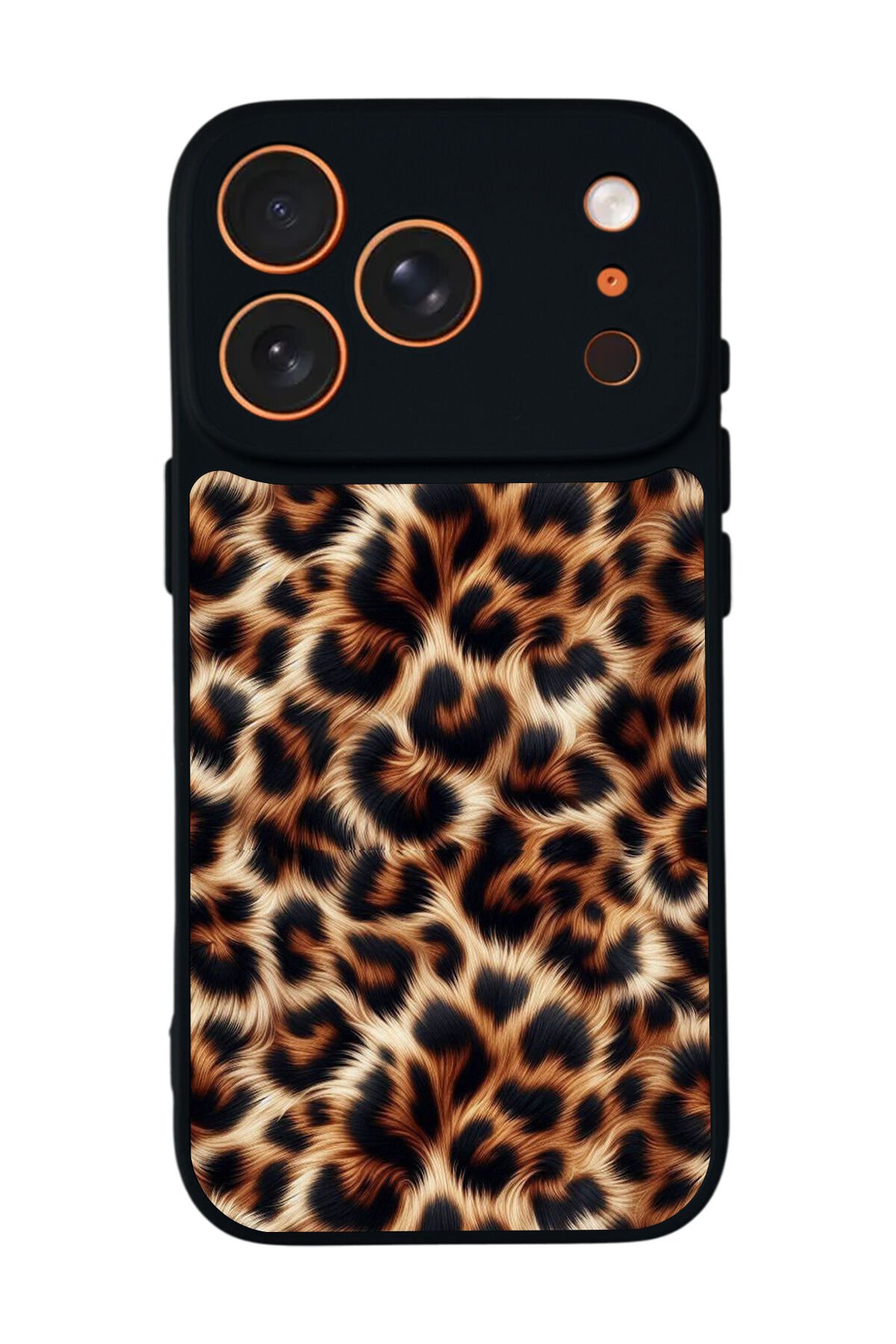 iPhone 17 Pro Max Uyumlu Leopar Tasarımlı Glossy Premium Kılıf