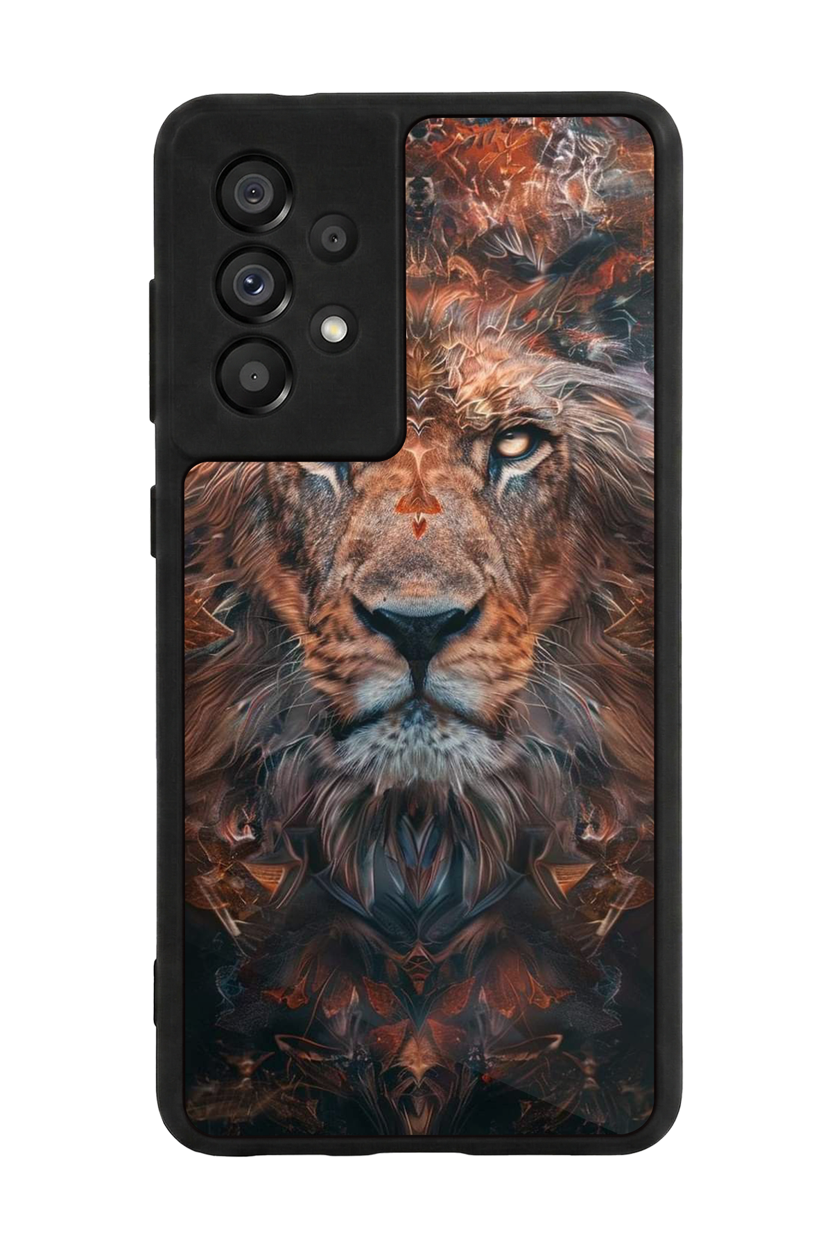 Samsung Galaxy A73 Uyumlu Aslan Tasarımlı Glossy Premium Kılıf