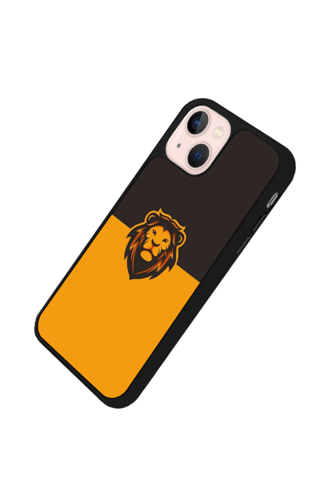 iPhone 14 Plus Uyumlu Aslan Tasarımlı Glossy Premium Kılıf