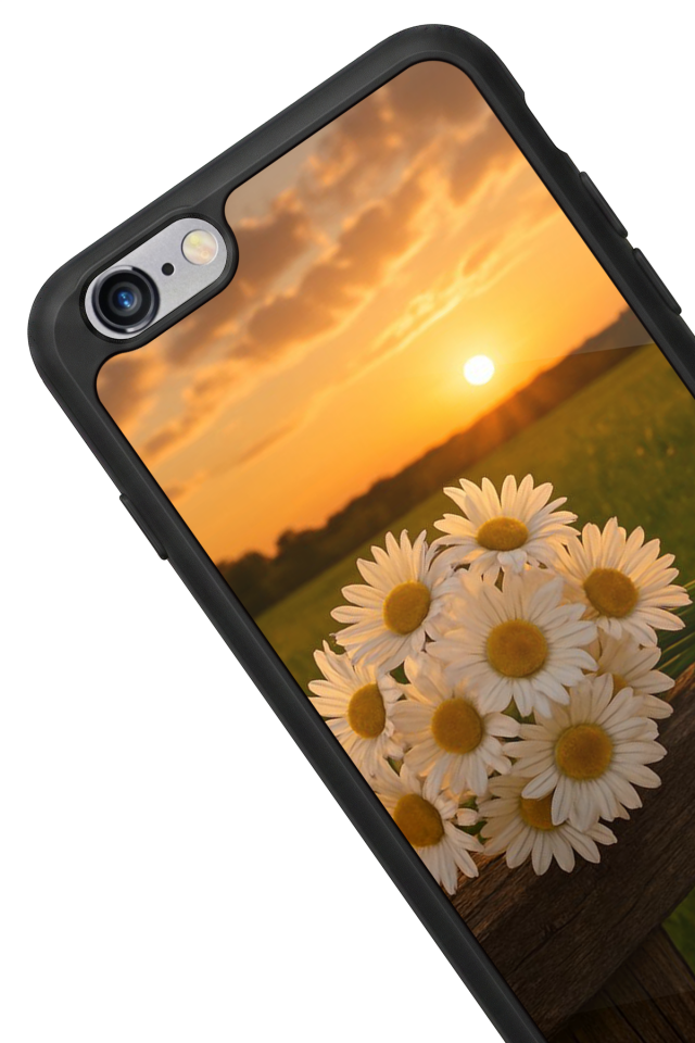iPhone 6s Plus Uyumlu Cicek Tasarımlı Glossy Premium Kılıf