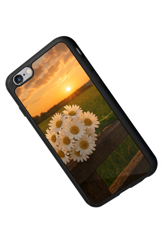 iPhone 6s Plus Uyumlu Cicek Tasarımlı Glossy Premium Kılıf