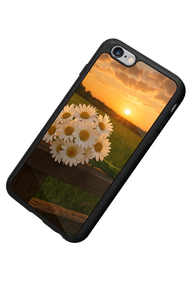 iPhone 6s Plus Uyumlu Cicek Tasarımlı Glossy Premium Kılıf