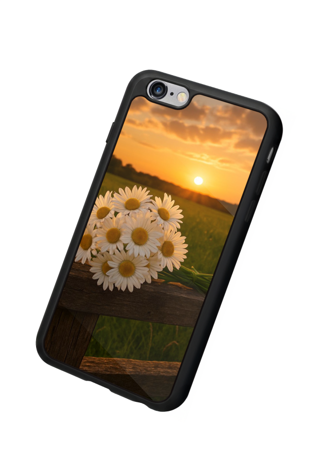 iPhone 6s Plus Uyumlu Cicek Tasarımlı Glossy Premium Kılıf