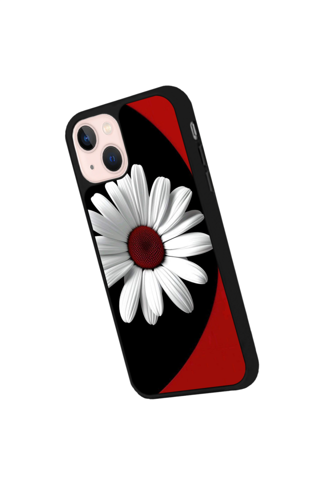 iPhone 15 Plus Uyumlu Cicek Tasarımlı Glossy Premium Kılıf