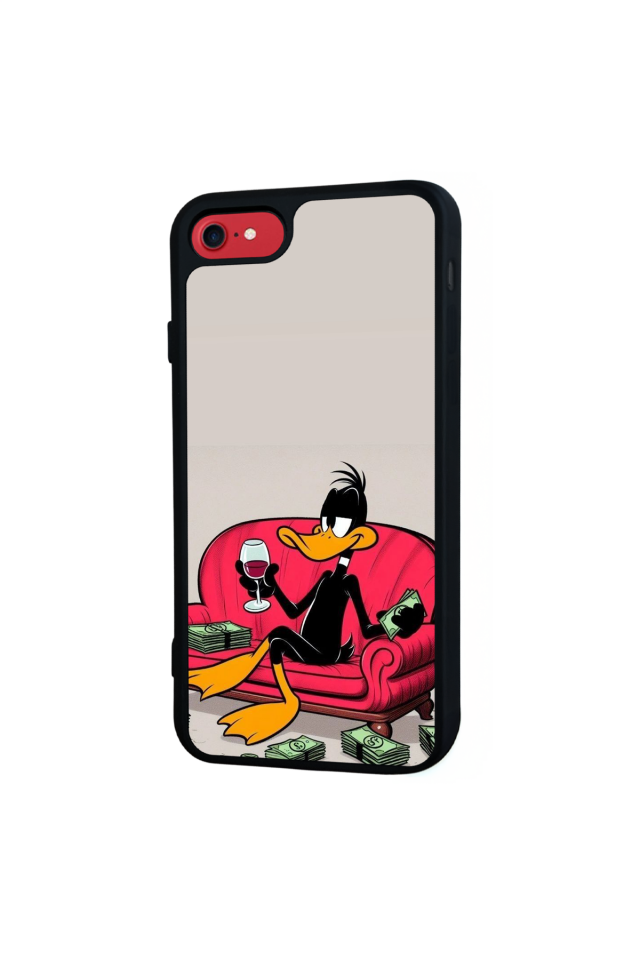 iPhone 7 Uyumlu Daffy duck Tasarımlı Glossy Premium Kılıf