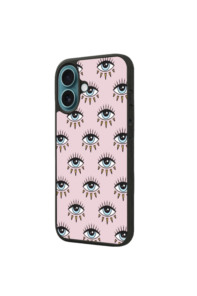 iPhone 16 Plus Uyumlu Göz Tasarımlı Glossy Premium Kılıf