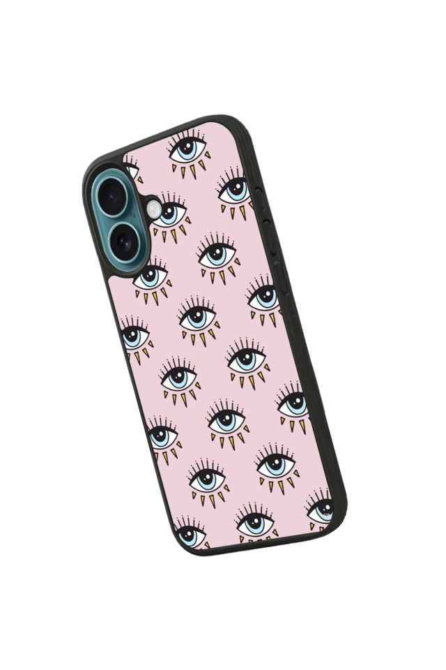 iPhone 16 Plus Uyumlu Göz Tasarımlı Glossy Premium Kılıf