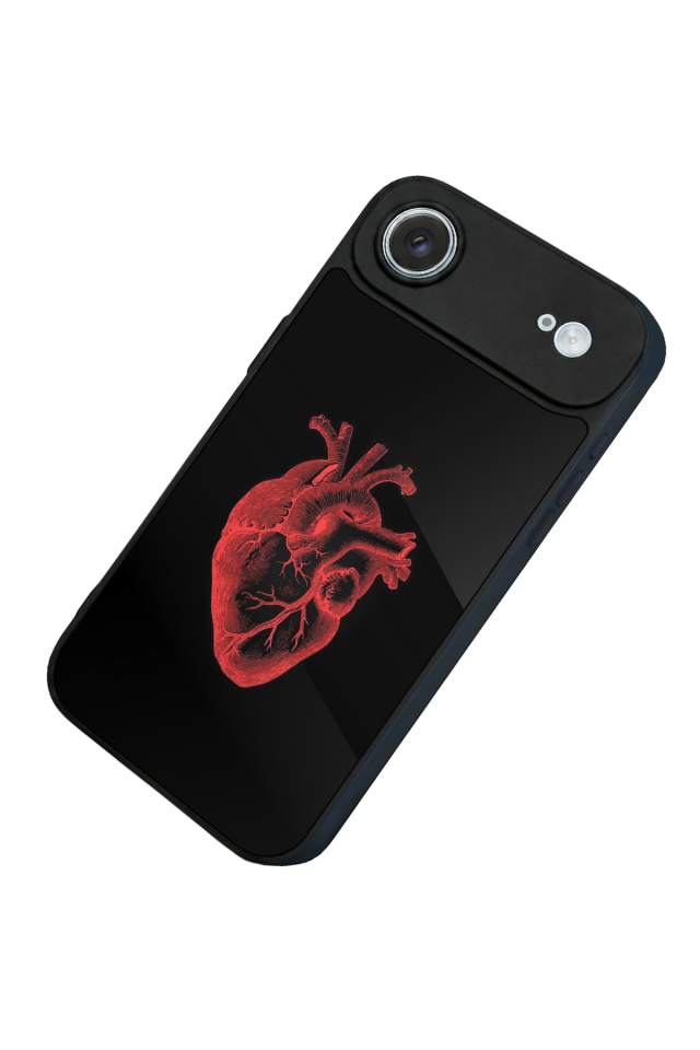 iPhone 17 Air Uyumlu Kalp Love Tasarımlı Glossy Premium Kılıf