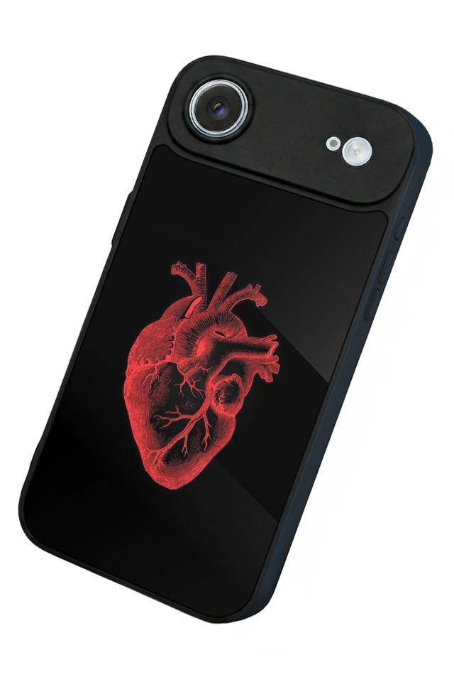 iPhone 17 Air Uyumlu Kalp Love Tasarımlı Glossy Premium Kılıf