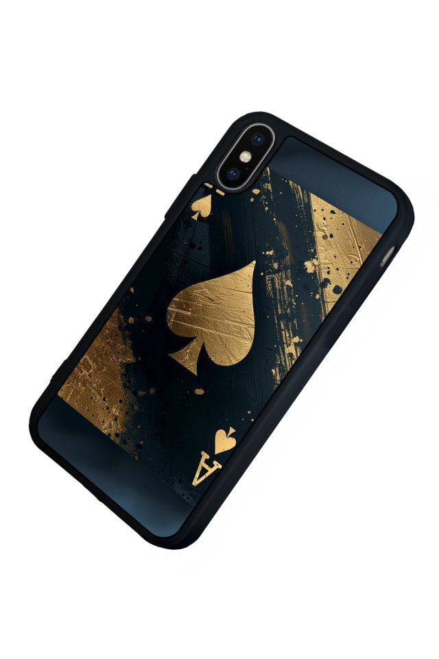 iPhone XS Max Uyumlu Kart Tasarımlı Glossy Premium Kılıf