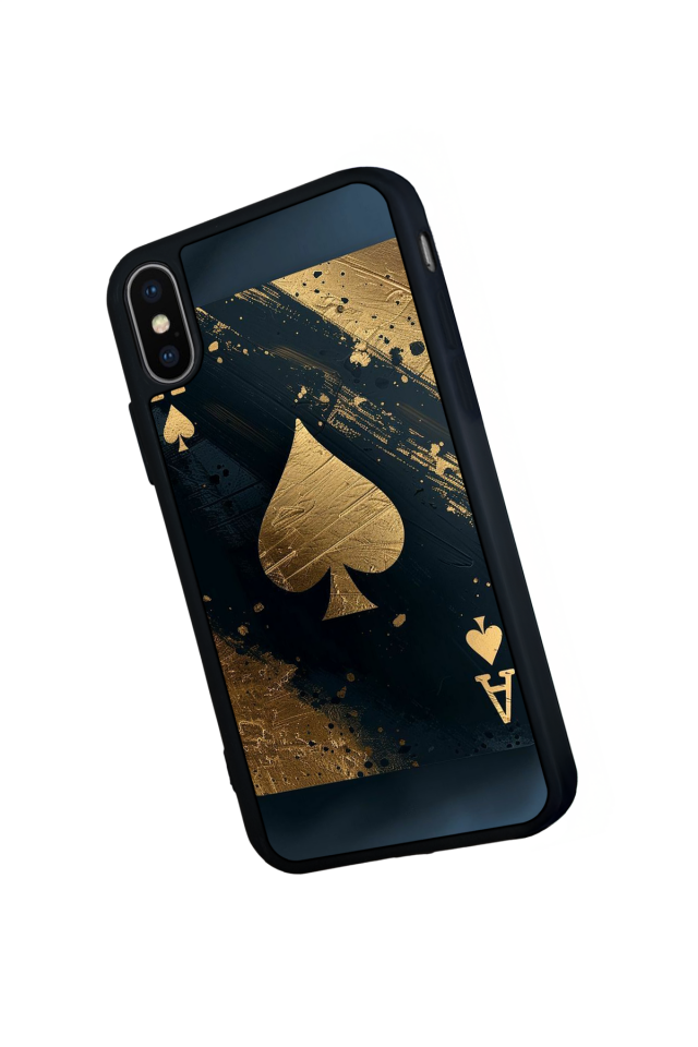 iPhone XS Max Uyumlu Kart Tasarımlı Glossy Premium Kılıf