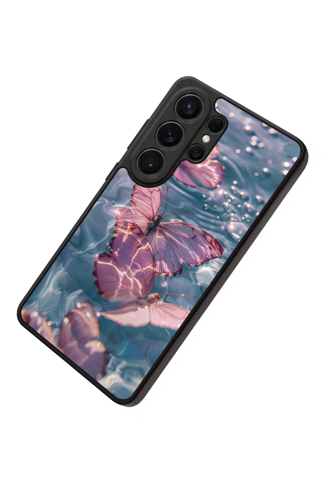 Samsung Galaxy S26 Ultra Uyumlu Kelebek Tasarımlı Glossy Premium Kılıf