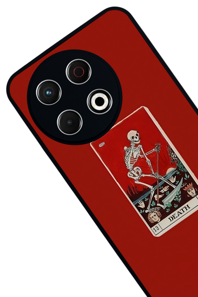 Tecno Spark 30 Pro Uyumlu Kirmizi Tasarımlı Glossy Premium Kılıf