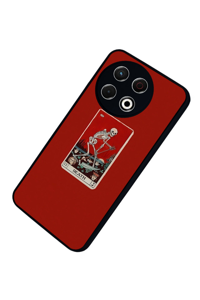 Tecno Spark 30 Pro Uyumlu Kirmizi Tasarımlı Glossy Premium Kılıf