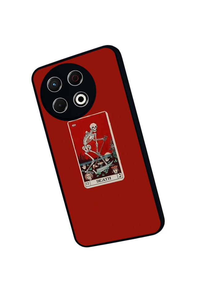 Tecno Spark 30 Pro Uyumlu Kirmizi Tasarımlı Glossy Premium Kılıf