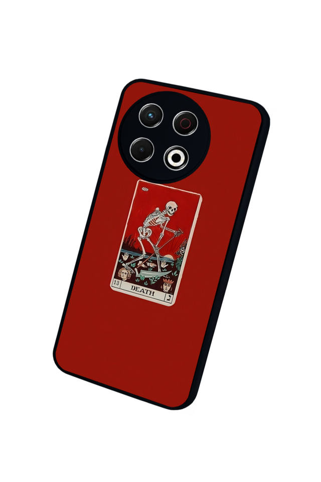 Tecno Spark 30 Pro Uyumlu Kirmizi Tasarımlı Glossy Premium Kılıf