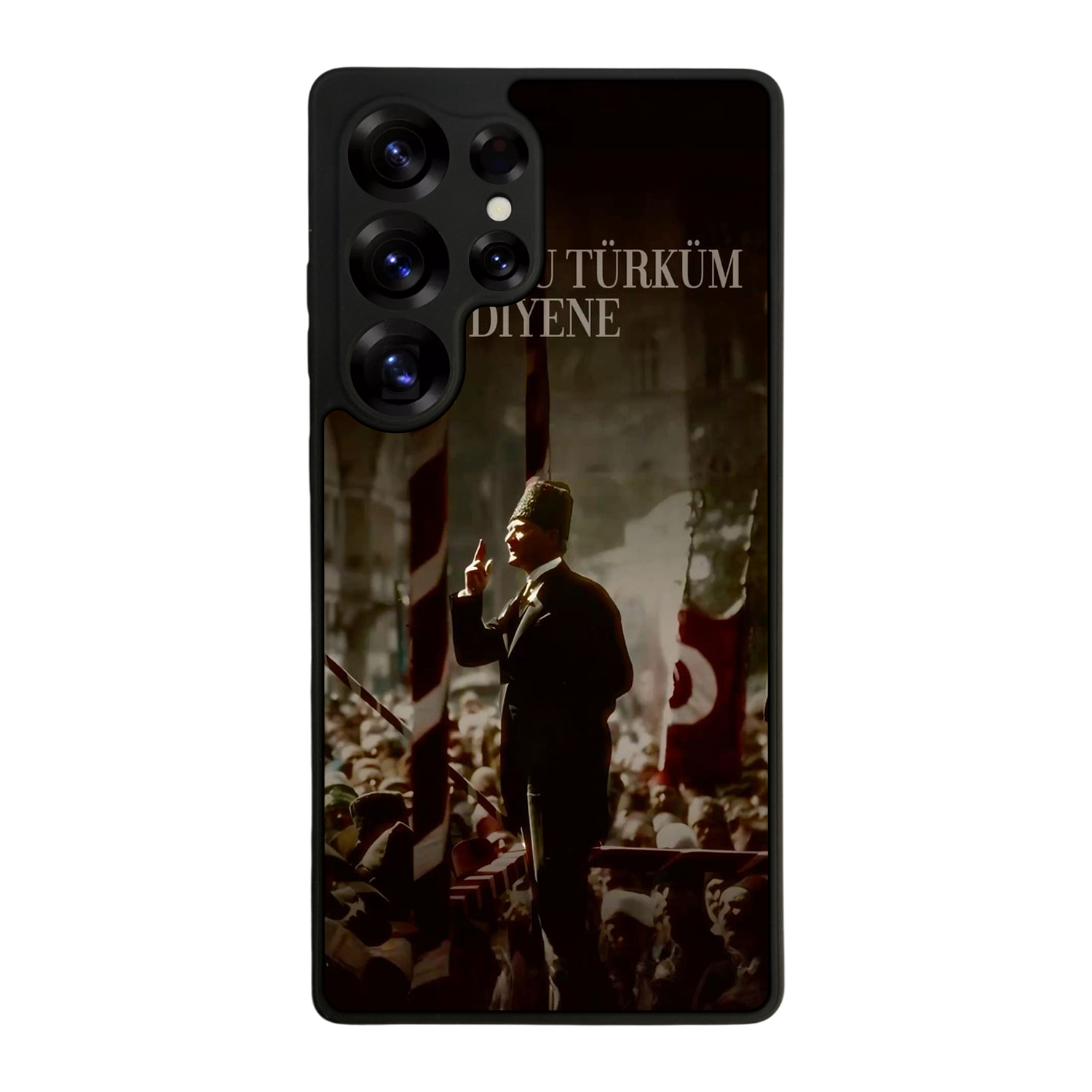 Samsung Galaxy S25 Ultra Uyumlu Mustafa Kemal Ataturk Tasarımlı Glossy Premium Kılıf