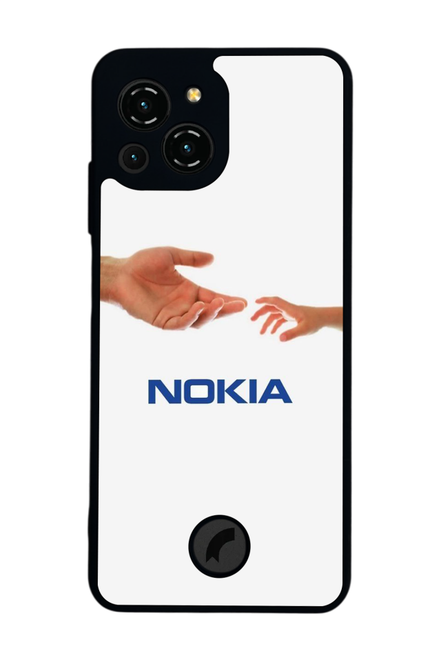 Reeder S23 Pro Max Uyumlu Nokia Tasarımlı Glossy Premium Kılıf