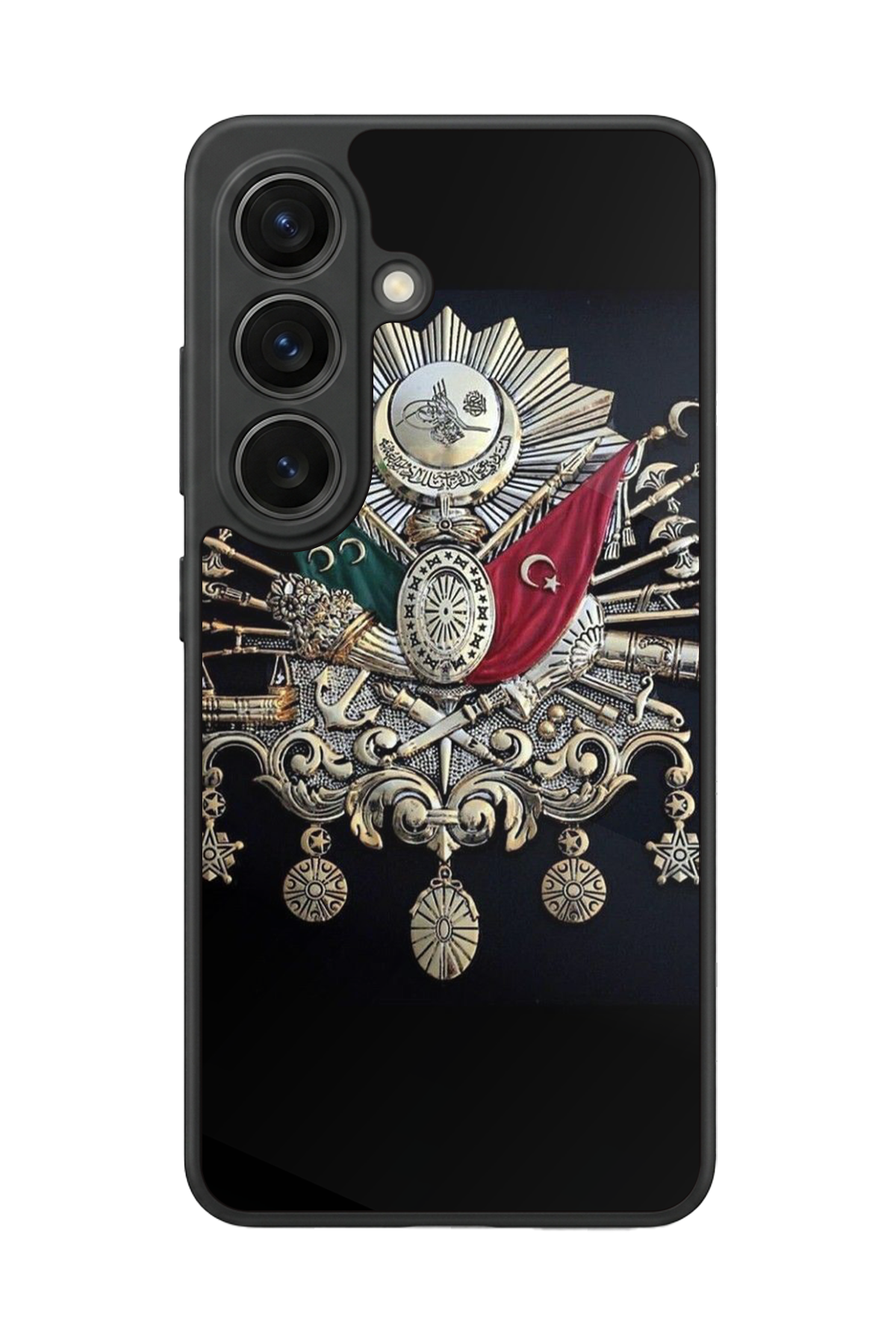 Samsung Galaxy S26 Uyumlu Osmanli Tugrasi Tasarımlı Glossy Premium Kılıf