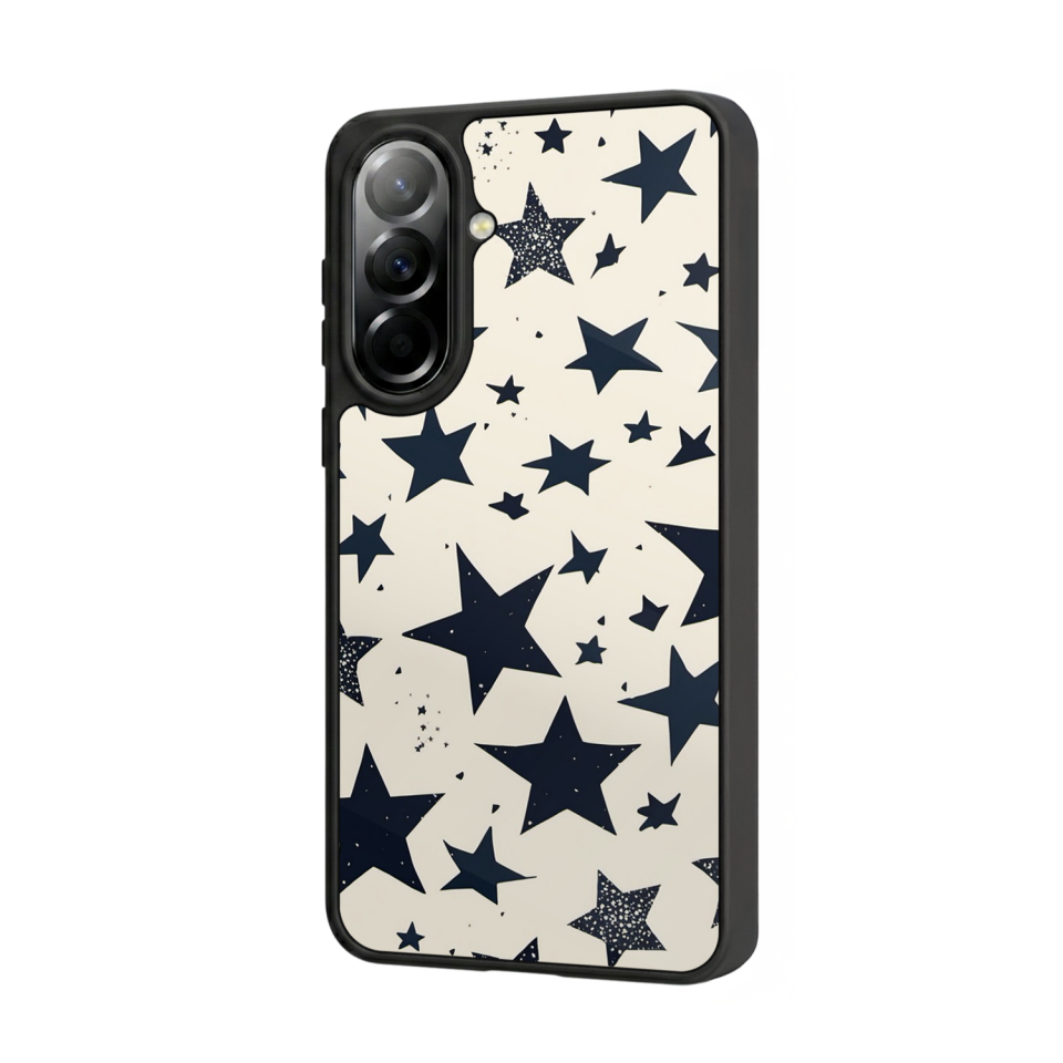 Samsung Galaxy A57 Uyumlu Retro Yildizlar Tasarımlı Glossy Premium Kılıf