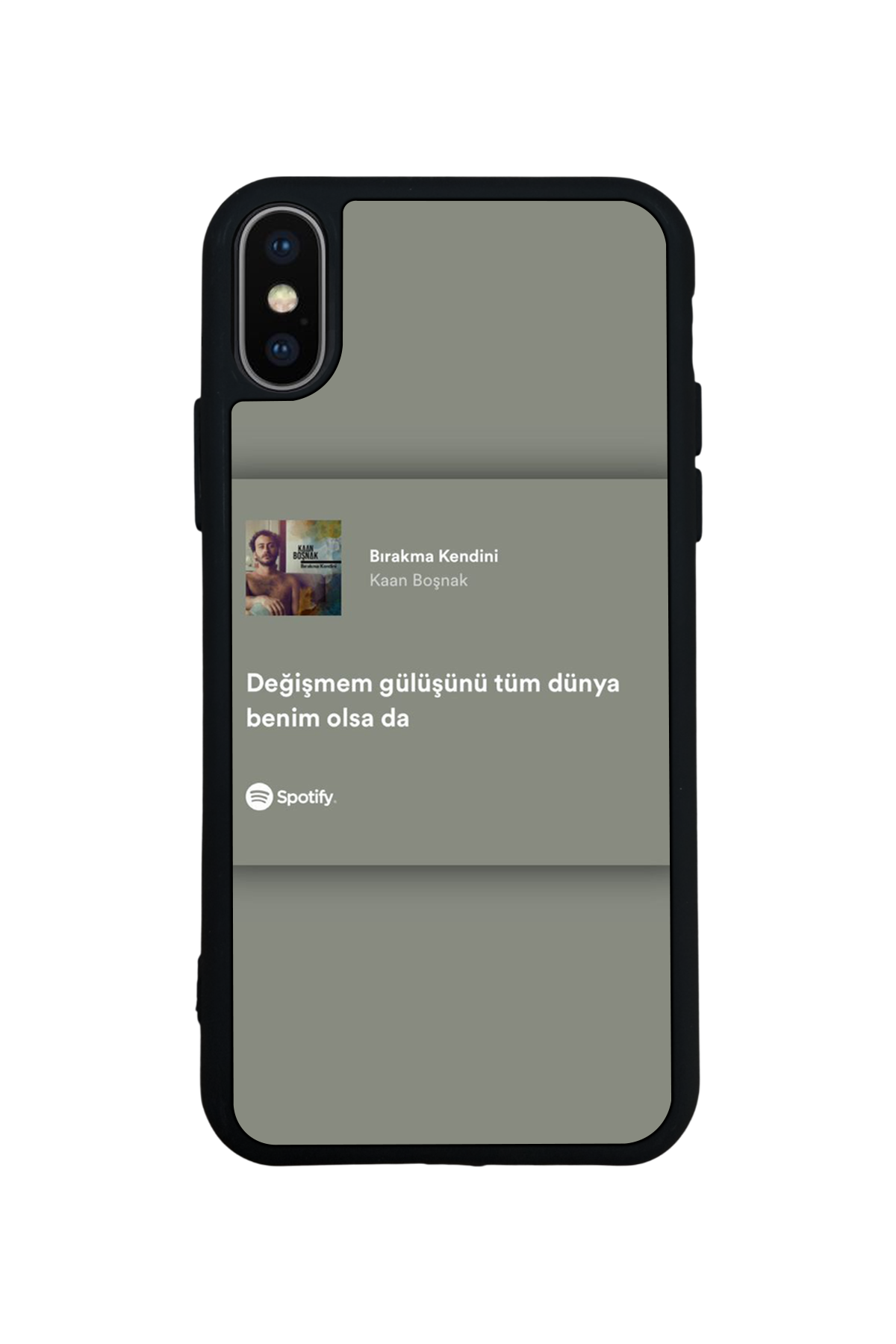 iPhone X/ XS Uyumlu Sarki Sozleri Tasarımlı Glossy Premium Kılıf