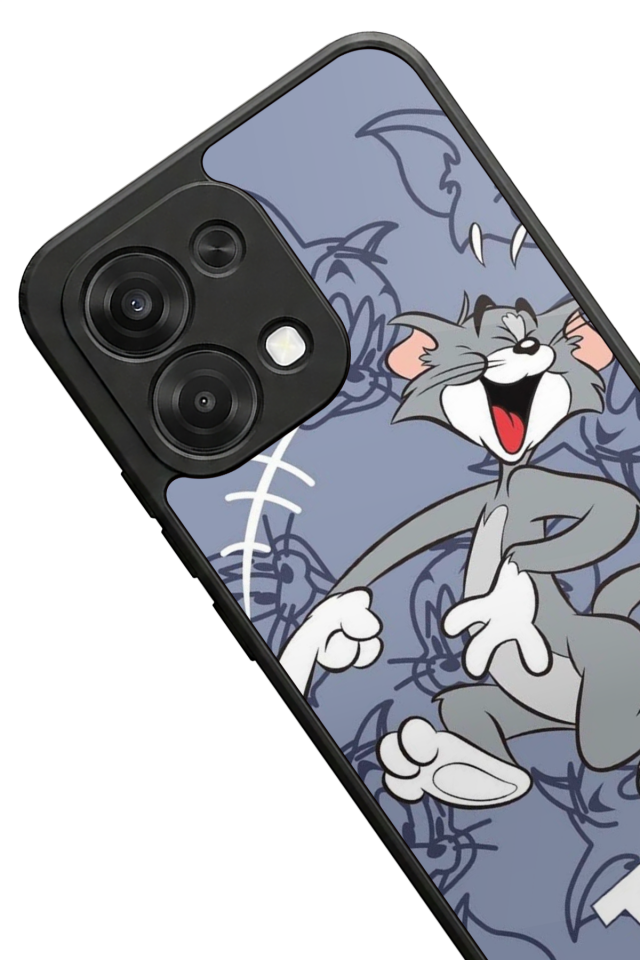 Oppo A6 Pro Uyumlu Tom And Jerry Tasarımlı Glossy Premium Kılıf