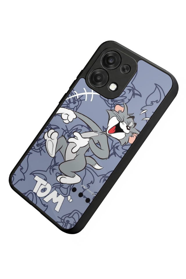 Oppo A6 Pro Uyumlu Tom And Jerry Tasarımlı Glossy Premium Kılıf