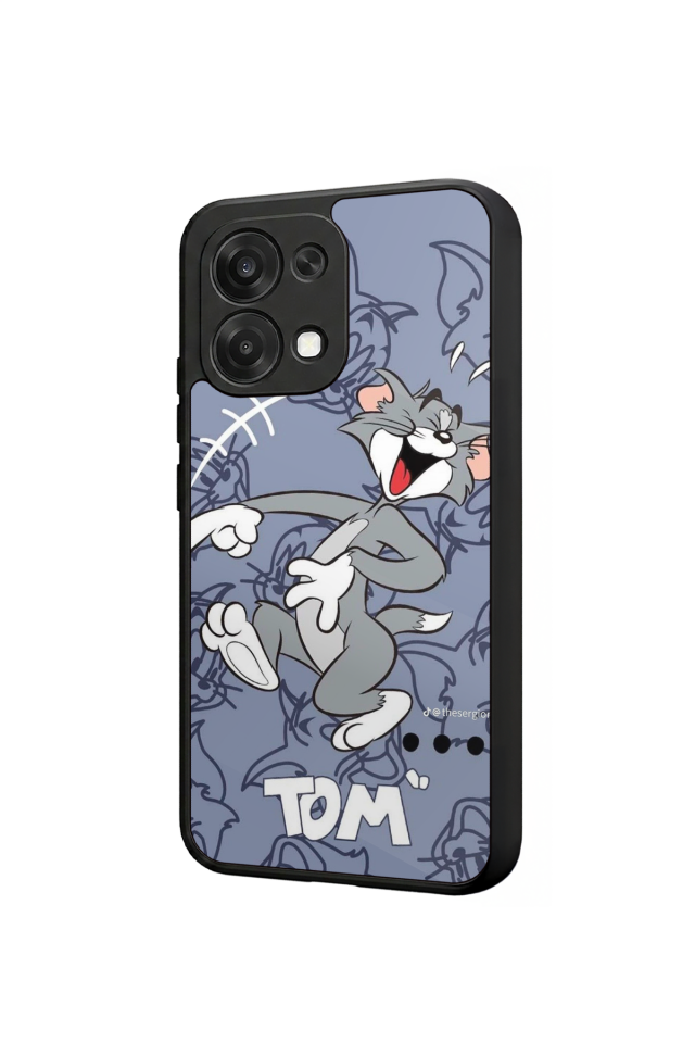 Oppo A6 Pro Uyumlu Tom And Jerry Tasarımlı Glossy Premium Kılıf