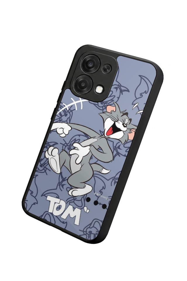 Oppo A6 Pro Uyumlu Tom And Jerry Tasarımlı Glossy Premium Kılıf