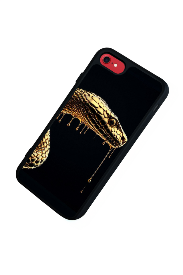 iPhone SE Uyumlu Yılan Tasarımlı Glossy Premium Kılıf