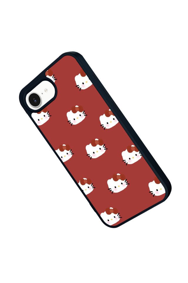 iPhone 16E Uyumlu HelloKitty Tasarımlı Glossy Premium Kılıf
